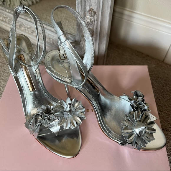 Sophia Webster Lilico sandal in silver, size 8.5 M - Picture 7 of 11